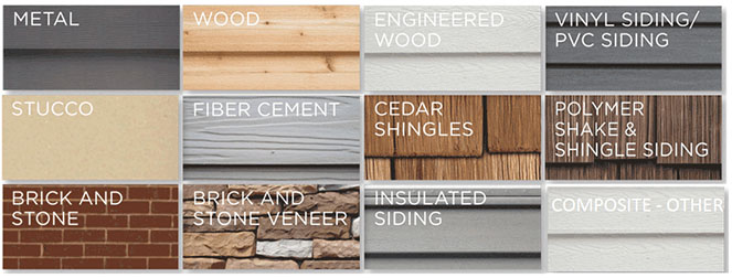 Siding Types Siding Types